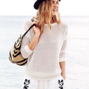J. Crew Open Weave Beach Sweater